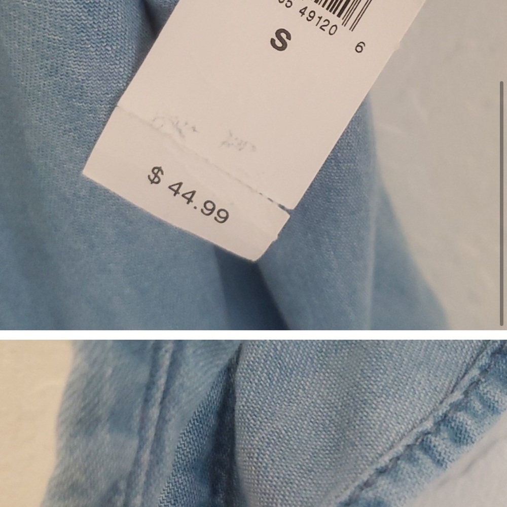 GAP Blue Ruffled Tank Top - Picture 3 of 5